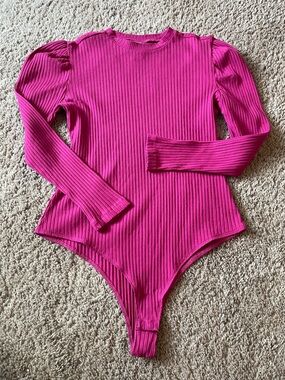 Farm Rio Bodysuit Pink size Medium